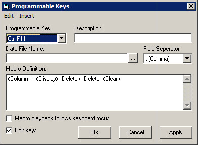 N/A Programmable Keys