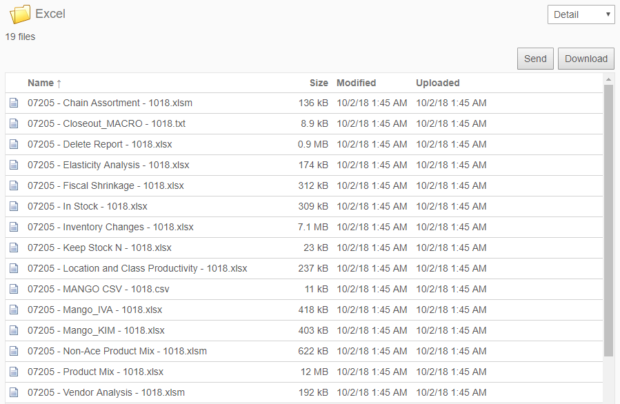 Online Report Access Excel Folder 
