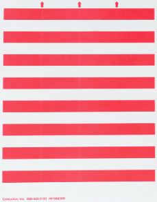 Red Bin Label Example 