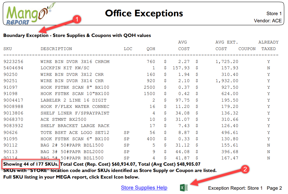 Office Exceptions 
