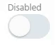 Disabled Toggle On