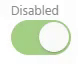 Disabled Toggle Off